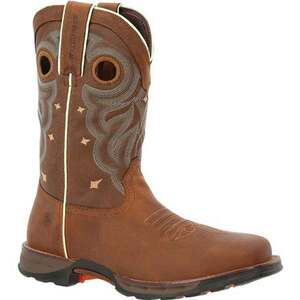 Durango Women's Maverick Steel Toe Waterproof 10in Western Work Boots