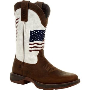 Durango Women's Rebel Distressed Flag Embroidery 11in Western Boots