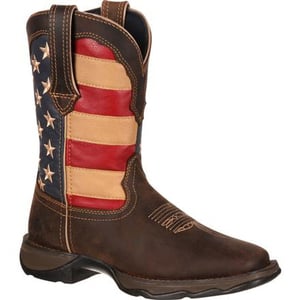 Durango Women's Rebel Patriotic Flag 10in Western Boots