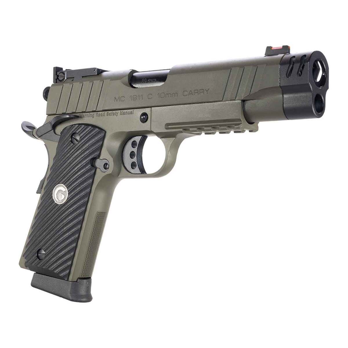 EAA Girsan MC1911 10mm Auto 4.4in OD Green Pistol - 9+1 Rounds - Green EAA Girsan MC1911 10mm Auto 4.4in OD Green Pistol - 9+1 Rounds - Green