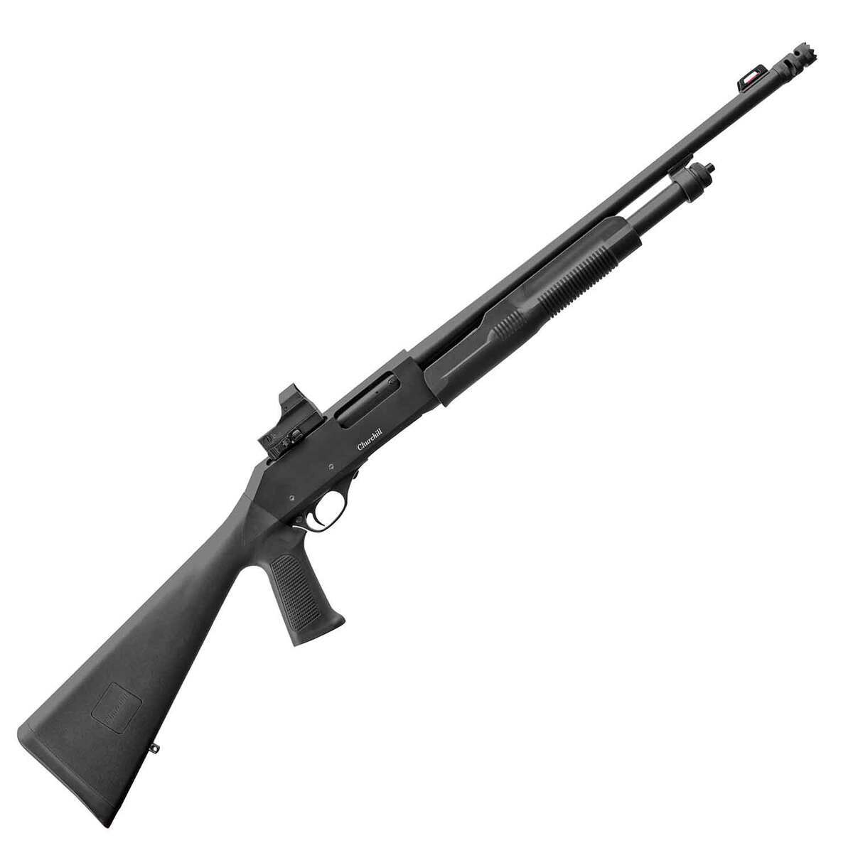 EAA AKKAR Churchill Tactical Matte Black 20 Gauge 3in Pump Shotgun - 18.5in - Black EAA AKKAR Churchill Tactical Matte Black 20 Gauge 3in Pump Shotgun - 18.5in - Black