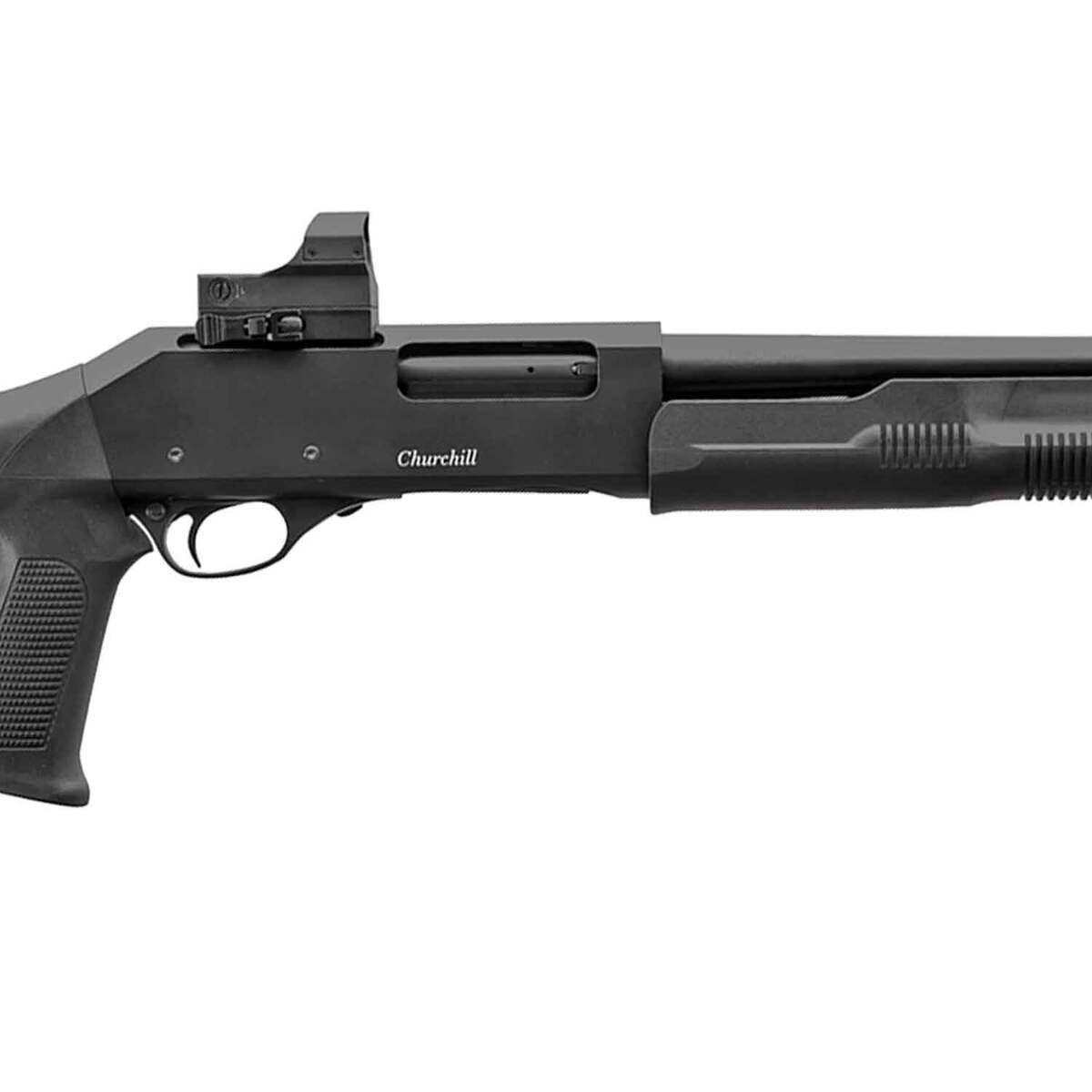 EAA AKKAR Churchill Tactical Matte Black 20 Gauge 3in Pump Shotgun - 18.5in - Black EAA AKKAR Churchill Tactical Matte Black 20 Gauge 3in Pump Shotgun - 18.5in - Black