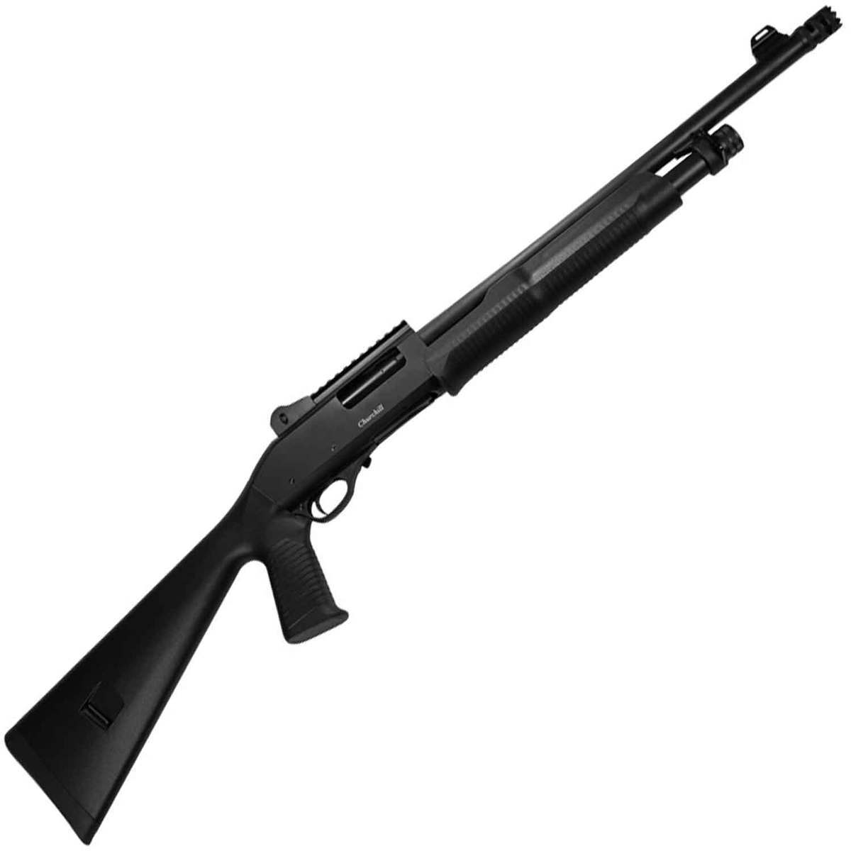 EAA Churchhill 612 Pump Tactical Black 12 Gauge 3in Pump Shotgun - 18in EAA Churchhill 612 Pump Tactical Black 12 Gauge 3in Pump Shotgun - 18in