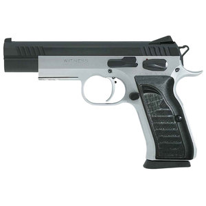 EAA Witness Elite Match 38 Super Auto 4.75 in Stainless/Black Pistol 17+1 Rounds EAA Witness Elite Match 38 Super Auto 4.75 in Stainless/Black Pistol 17+1 Rounds