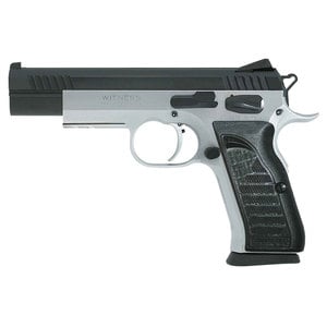 EAA Witness Elite Match 9mm Luger 4.75in Stainless/Black Pistol - 17+1 Rounds