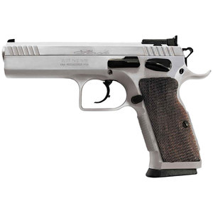 EAA Witness Elite Stock II 9mm Luger 4.5in Chromed Pistol - 17+1 Rounds
