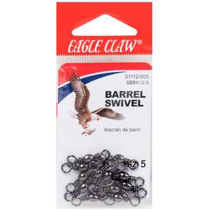 Eagle Claw 12 Pack Barrel Swivel