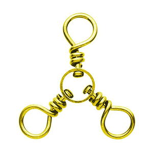 Eagle Claw Brass 3-Way Swivel