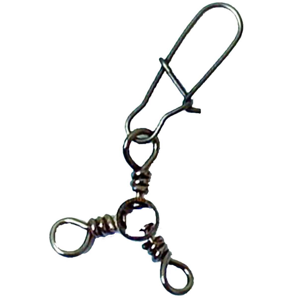 Eagle Claw 3-Way Swivels with a Dual Lock Snap Swivel - Black, 6 - Black 6 Eagle Claw 3-Way Swivels with a Dual Lock Snap Swivel - Black, 6 - Black 6