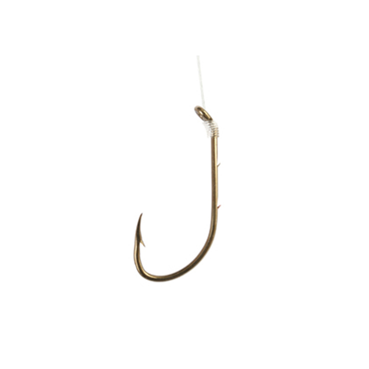 Eagle Claw Baitholder Bronze Medium Wire Snelled Hook Eagle Claw Baitholder Bronze Medium Wire Snelled Hook
