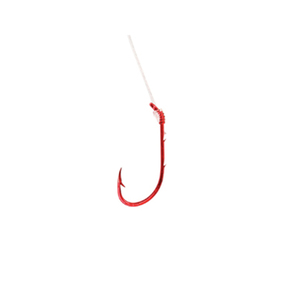 Eagle Claw Baitholder Red Medium Wire Snelled Hook