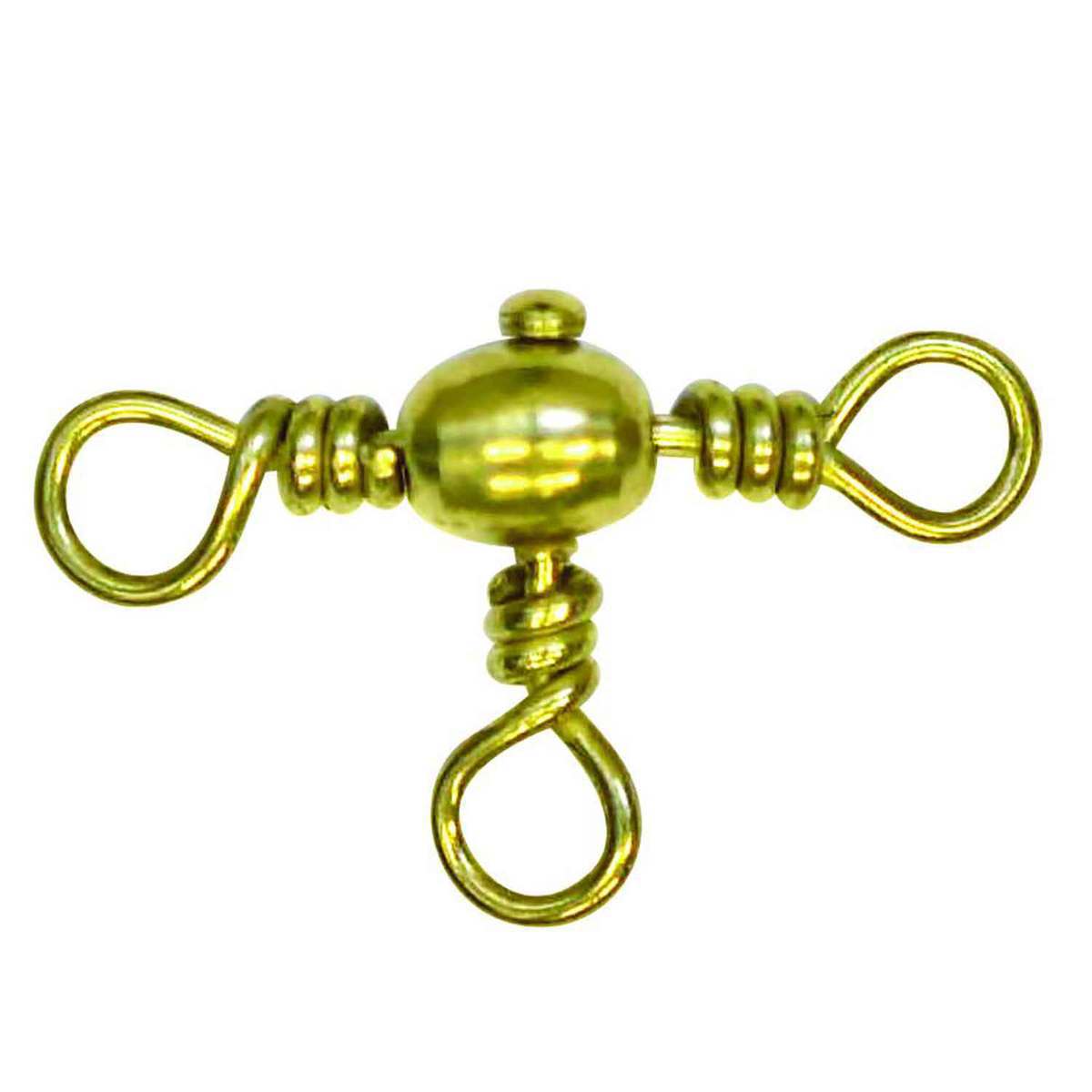 Eagle Claw Brass Crossline Swivel - Size 12 - Brass 12 Eagle Claw Brass Crossline Swivel - Size 12 - Brass 12
