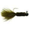 Eagle Claw Chenille Crappie Marabou Jig - Olive, 1/16oz, 6pk - Olive