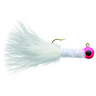 Eagle Claw Chenille Crappie Marabou Jig - Pink/White, 1/8oz, 6pk - Pink/White