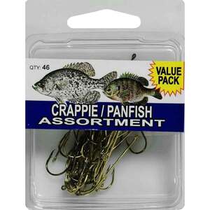 Eagle Claw Crappie Panfish Hooks Assortment - 46pk