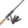 Eagle Claw EC2.5 Bass Spinning Rod And Reel Combo - Medium Power, 2 pc - Black/Red