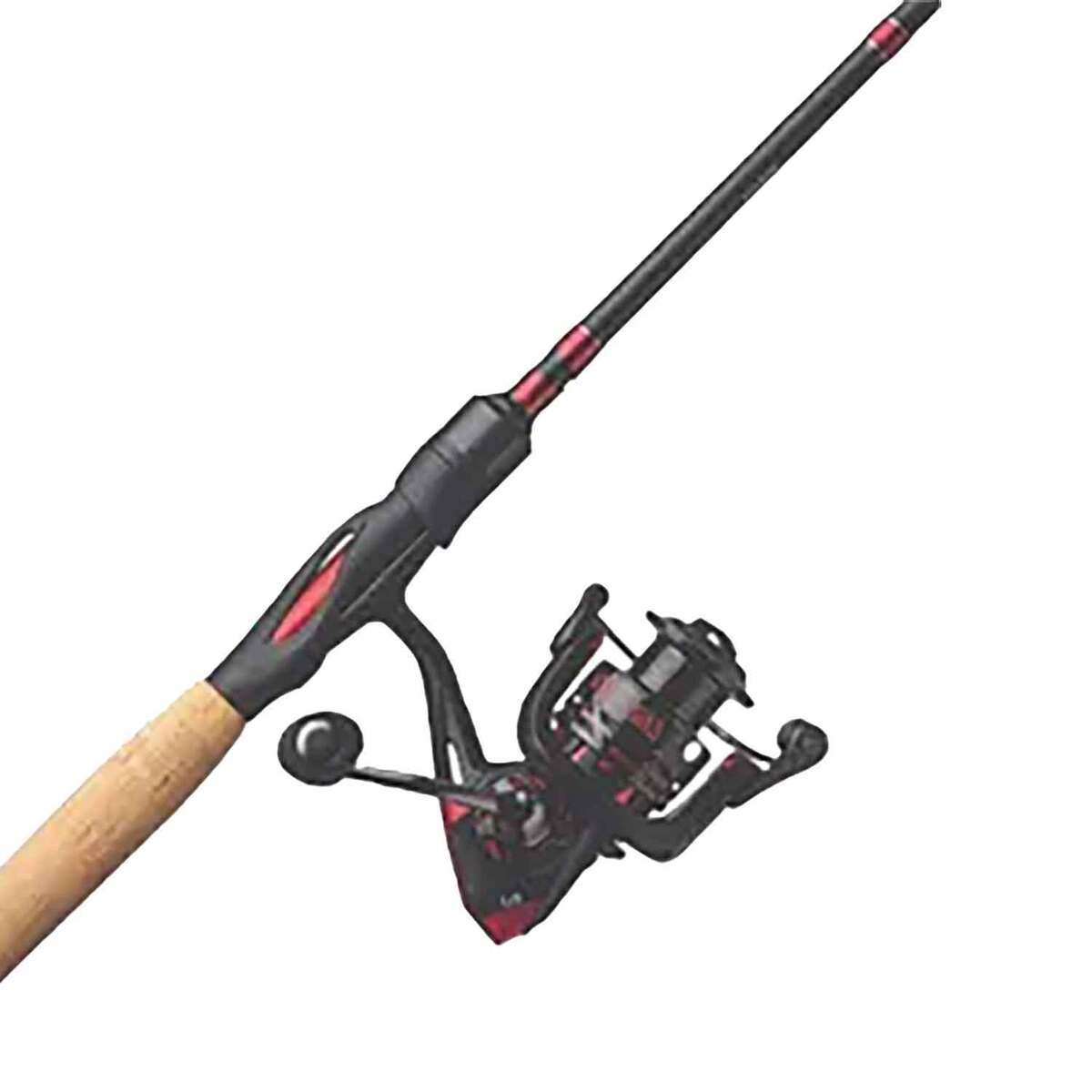 Eagle Claw EC2.5 Bass Spinning Rod And Reel Combo - Medium Power, 2 pc - Black/Red Eagle Claw EC2.5 Bass Spinning Rod And Reel Combo - Medium Power, 2 pc - Black/Red