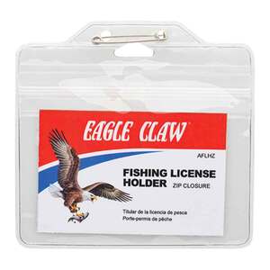 Eagle Claw Fishing License Holder With Zip Closure