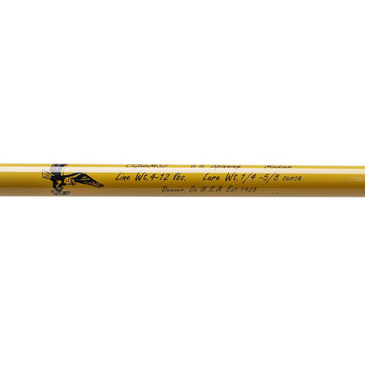 Eagle Claw Glass Spinning Rod - 6ft 6in, Medium Power, 2pc Eagle Claw Glass Spinning Rod - 6ft 6in, Medium Power, 2pc