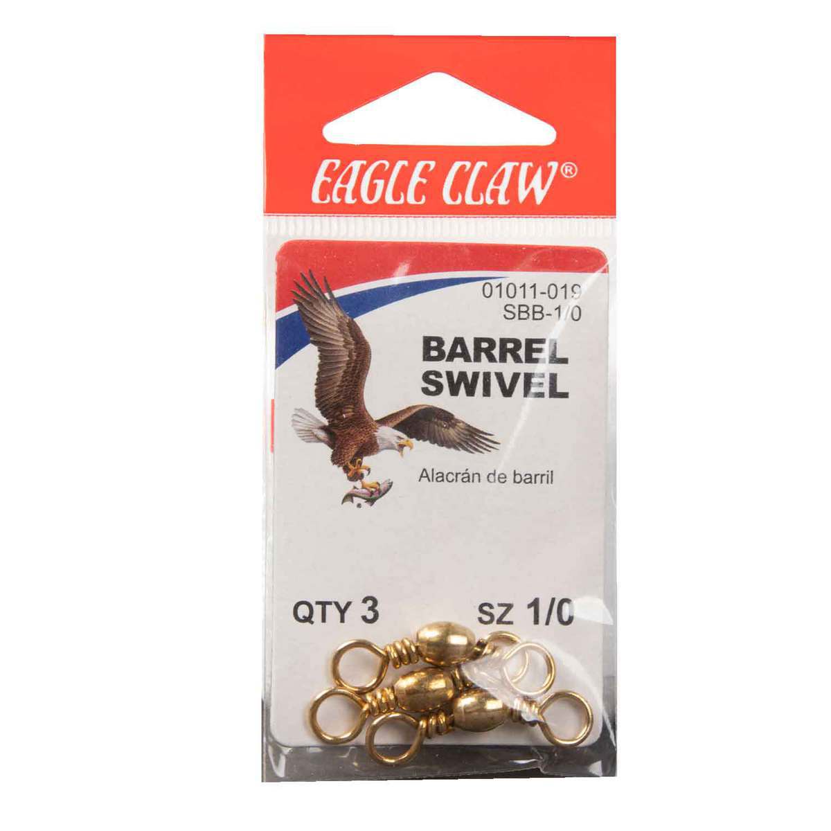 Eagle Claw Brass Barrel Swivel Eagle Claw Brass Barrel Swivel