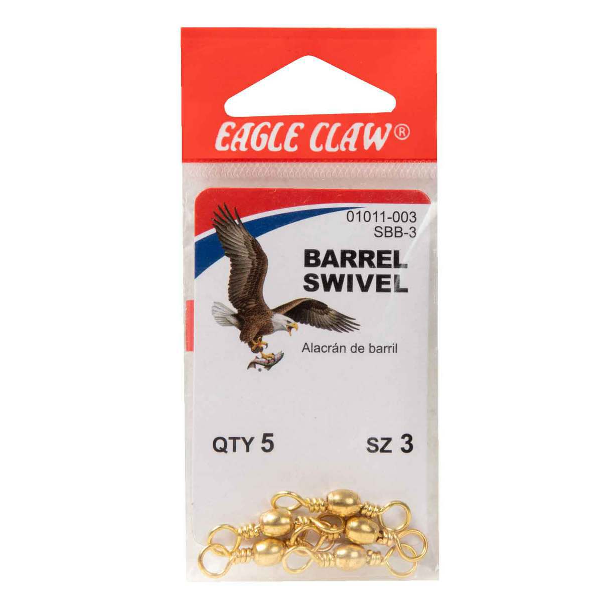 Eagle Claw Brass Barrel Swivel Eagle Claw Brass Barrel Swivel