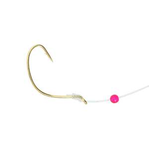 Eagle Claw Kahle Snell With Red Bead Snelled Hook