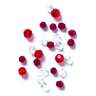 Eagle Claw Lazer Sharp Glass Bead Assortment - Clear and Red Assorted