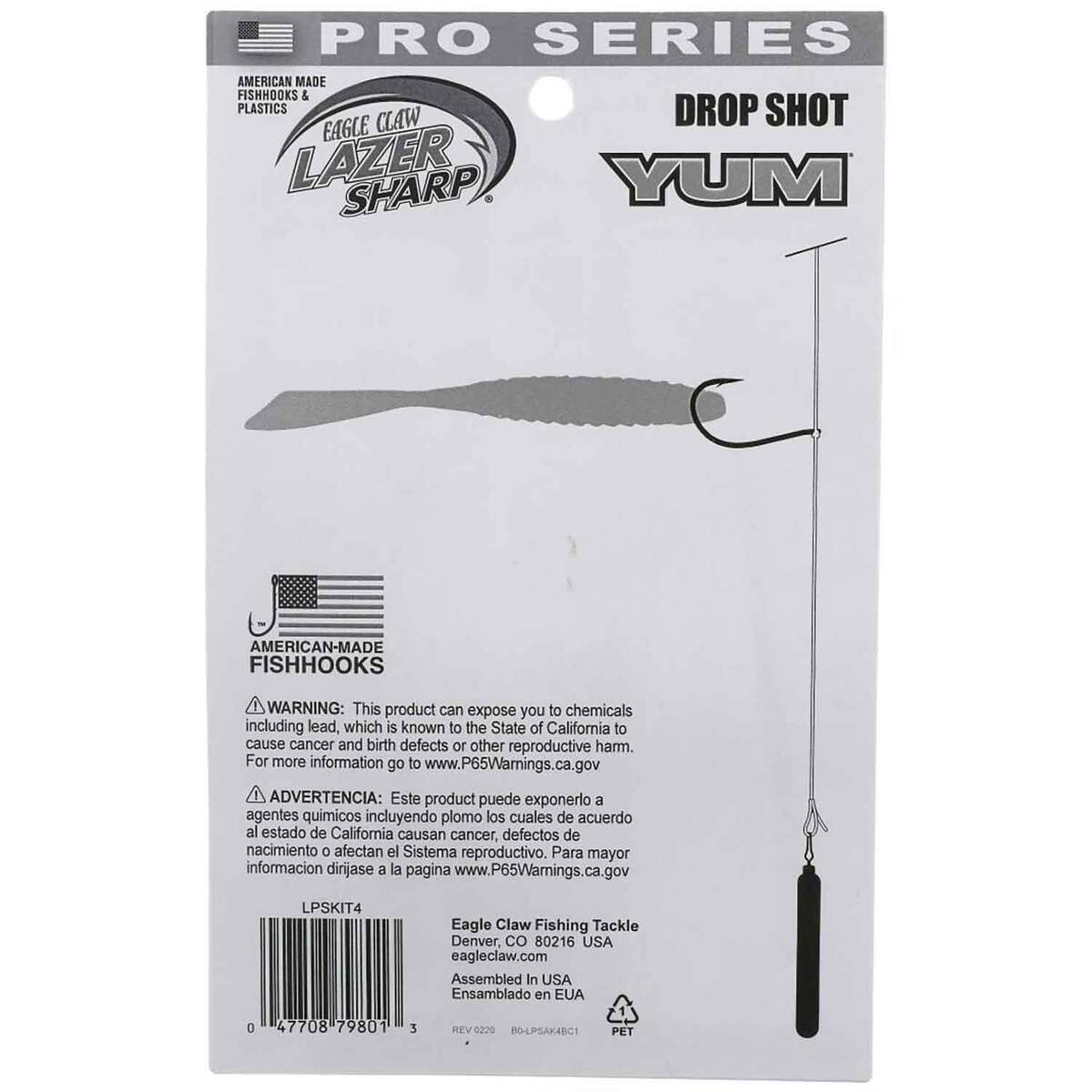 Eagle Claw Lazer Sharp Pro-Series Avid Drop Shot Bait Kit - 48pc - 1, 1/0 Eagle Claw Lazer Sharp Pro-Series Avid Drop Shot Bait Kit - 48pc - 1, 1/0