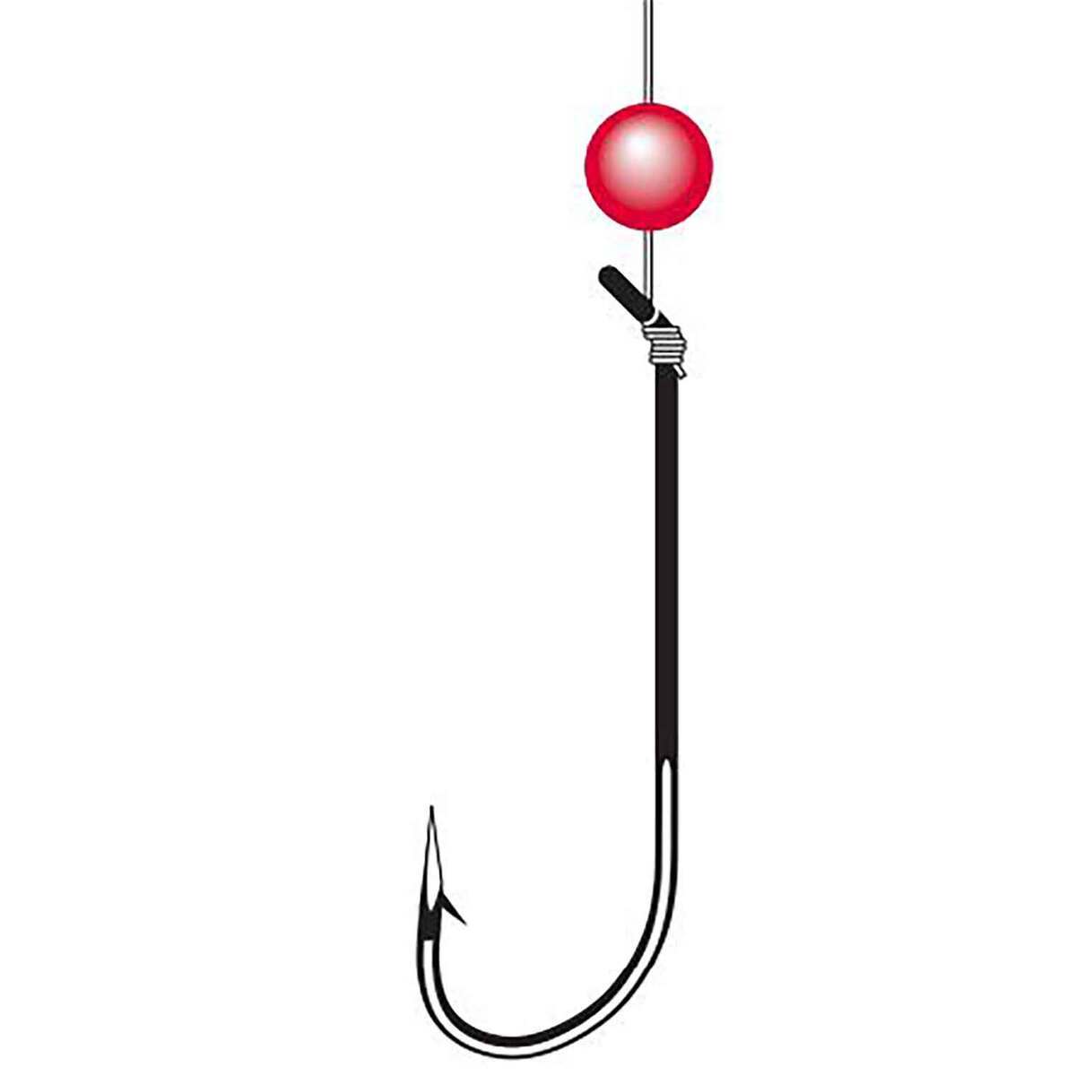 Eagle Claw Long Shank Snelled Hook/Rig Keeper - Platinum Black, 13.5in Snell, Size 4 - Platinum Black 4 Eagle Claw Long Shank Snelled Hook/Rig Keeper - Platinum Black, 13.5in Snell, Size 4 - Platinum Black 4