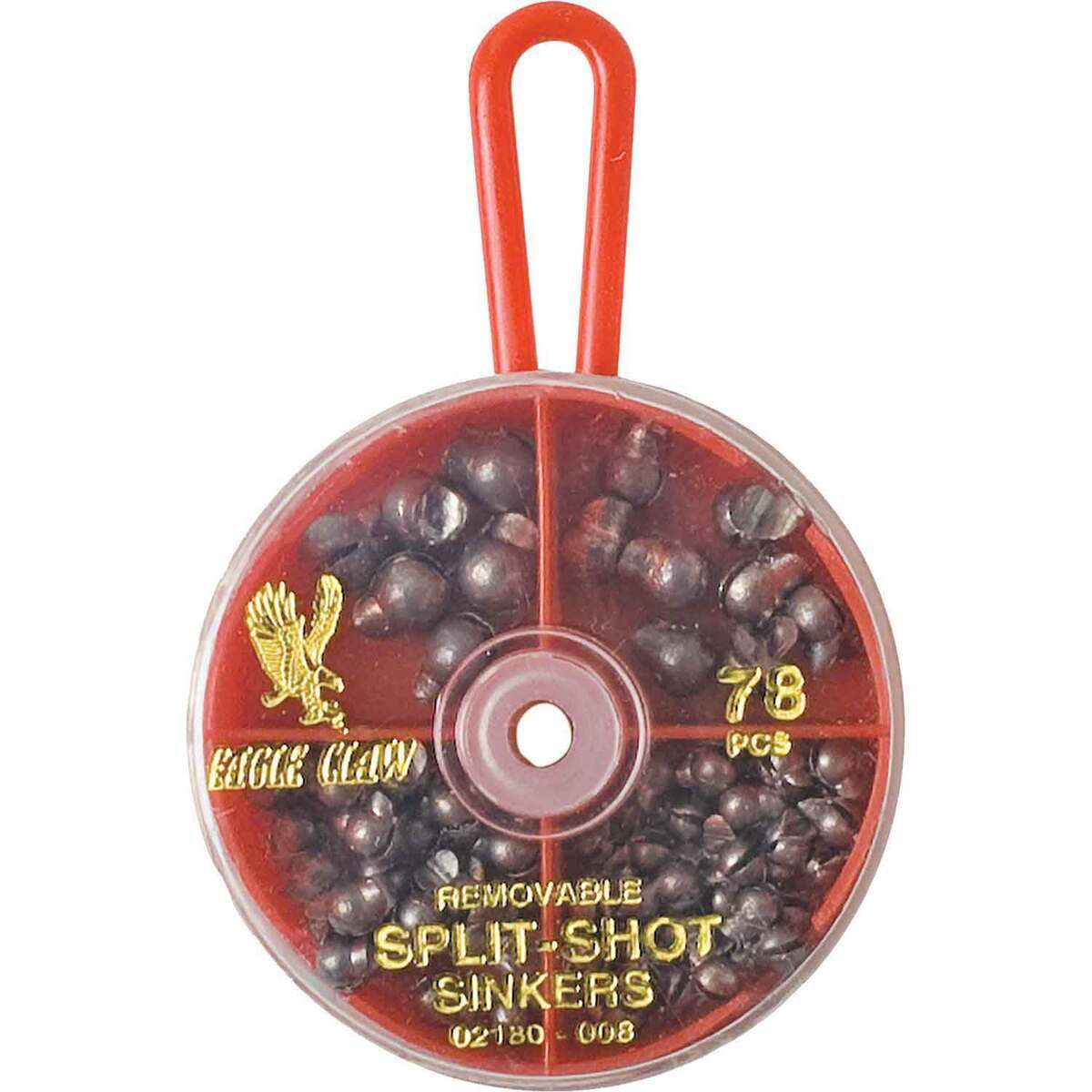 Eagle Claw Removable Split Shot Sinker Assortment - Silver Assorted Eagle Claw Removable Split Shot Sinker Assortment - Silver Assorted