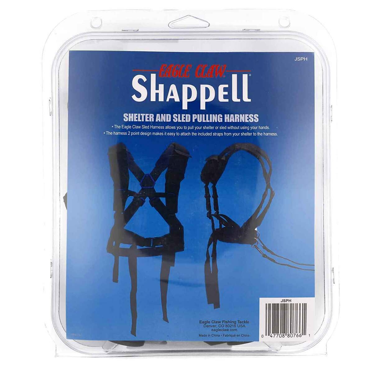 Eagle Claw Shappell Sled/Shelter Pulling Harness Utility Sled Accessorys - Black 1 size Eagle Claw Shappell Sled/Shelter Pulling Harness Utility Sled Accessorys - Black 1 size
