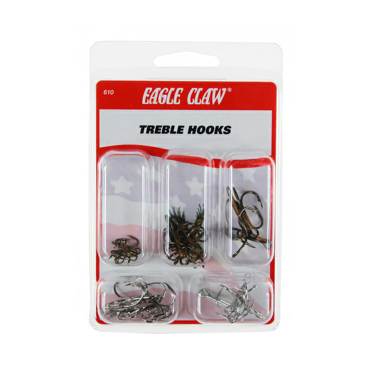 Eagle Claw Treble Hook Assortment - Assorted Eagle Claw Treble Hook Assortment - Assorted