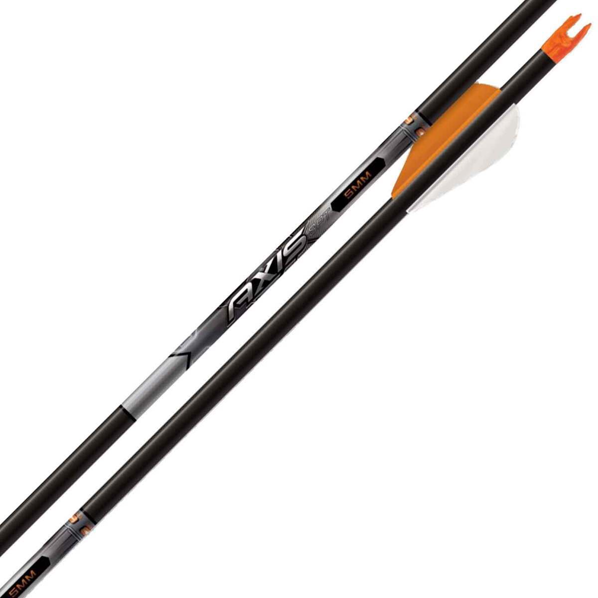 Easton 5mm Axis Sport 340 Spine Carbon Arrows - 6 Pack - Black Easton 5mm Axis Sport 340 Spine Carbon Arrows - 6 Pack - Black