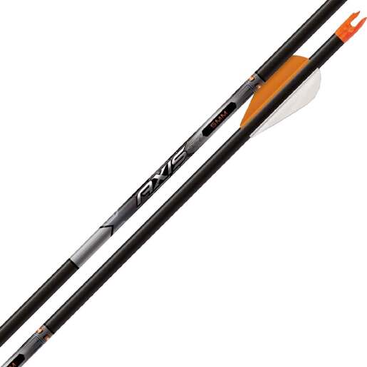 Easton 5mm Axis Sport 500 spine Carbon Arrows – 12 Pack – Black