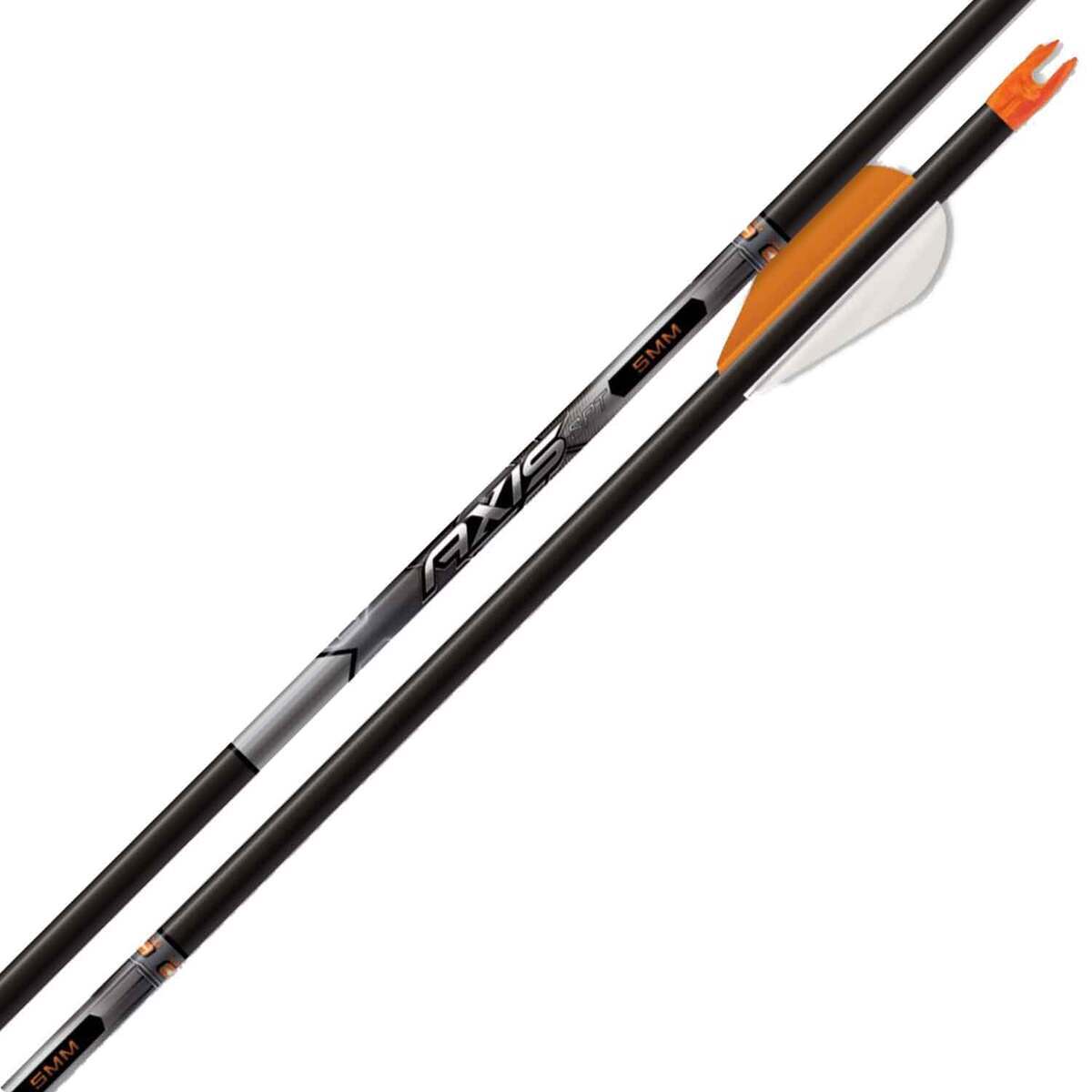 Easton 5mm Axis Sport 500 Spine Carbon Arrows - 6 Pack - Black Easton 5mm Axis Sport 500 Spine Carbon Arrows - 6 Pack - Black