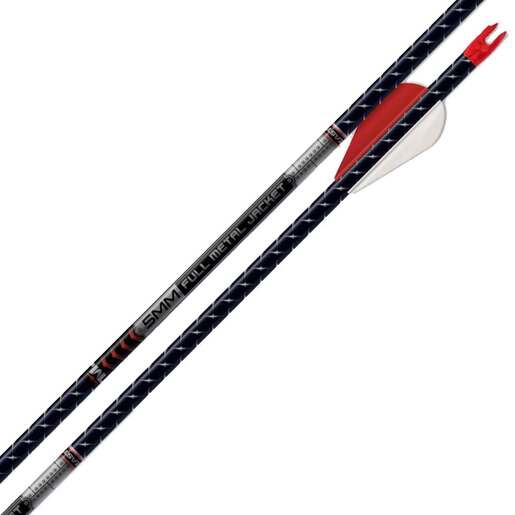 Easton 5mm FMJ Match Grade 250 Spine Carbon Arrows – 6 Pack – Black