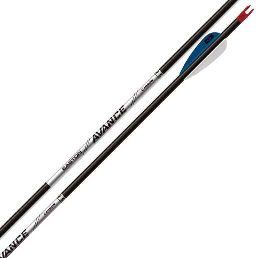 Easton Avance 1800 spine Carbon Arrows – 12 Pack – Black