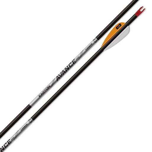 Easton Avance Sport 1150 spine Carbon Arrows – 12 Pack – Black