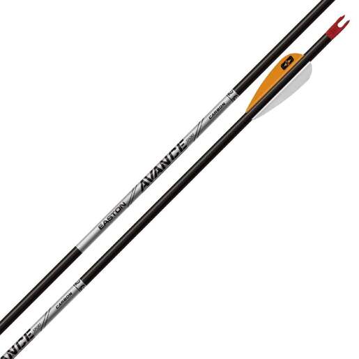 Easton Avance Sport 550 spine Carbon Arrows – 12 Pack – Black