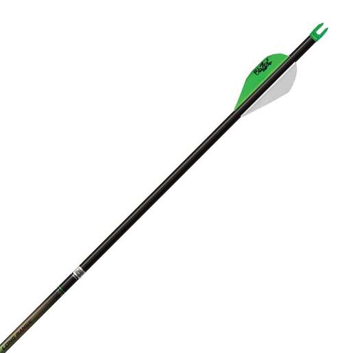 Easton Axis Long Range 400 spine Carbon Arrows – 6 Pack – Black/ Green