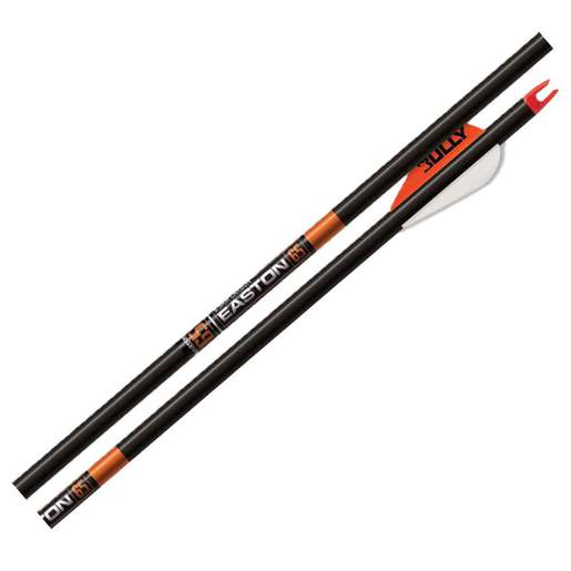 Easton Bowhunter 6.5mm 500 spine Acu-Carbon Arrows – 6 Pack – Black