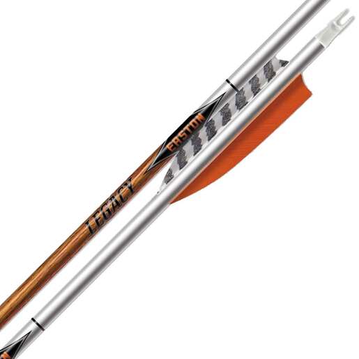 Easton Carbon Legacy 340 Spine Carbon Arrows – 6 Pack – White/Brown