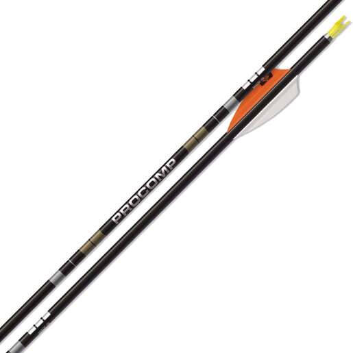 Easton ProComp Target 880 spine Carbon Arrows – 12 Pack – Black