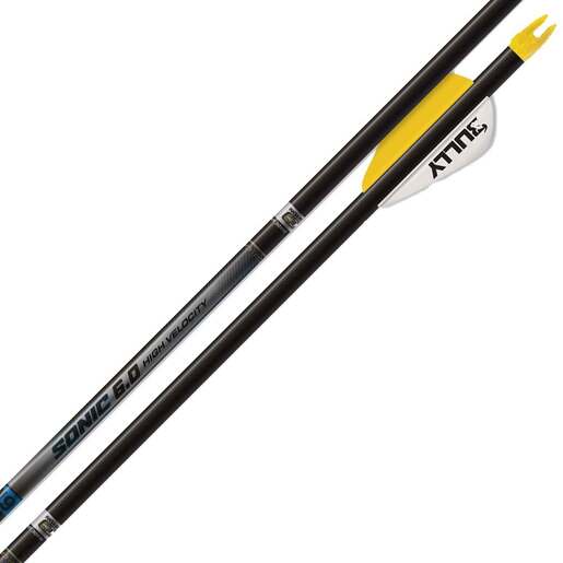 Easton Sonic 6.0 500 Spine Carbon Arrows – 6 Pack – Black