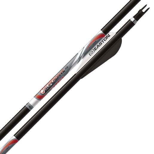 Easton Superdrive 19 330 spine Carbon Arrows – 12 Pack – Black
