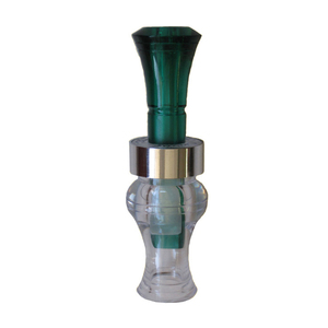 Echo Poly Timber Green and Clear Double Reed Duck Call