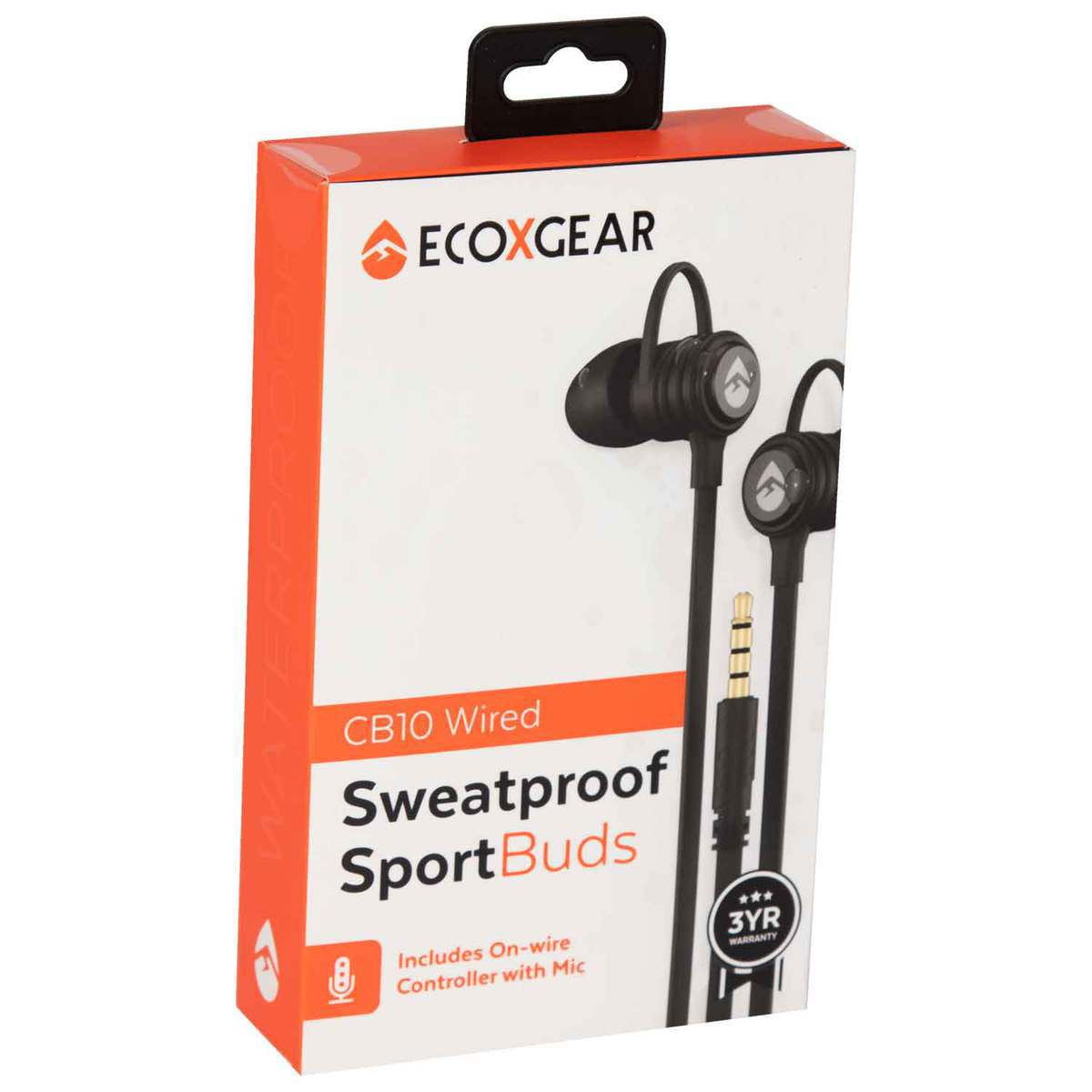 Ecoxgear CB10 SportBuds Wired Earbuds - Black - Black Ecoxgear CB10 SportBuds Wired Earbuds - Black - Black