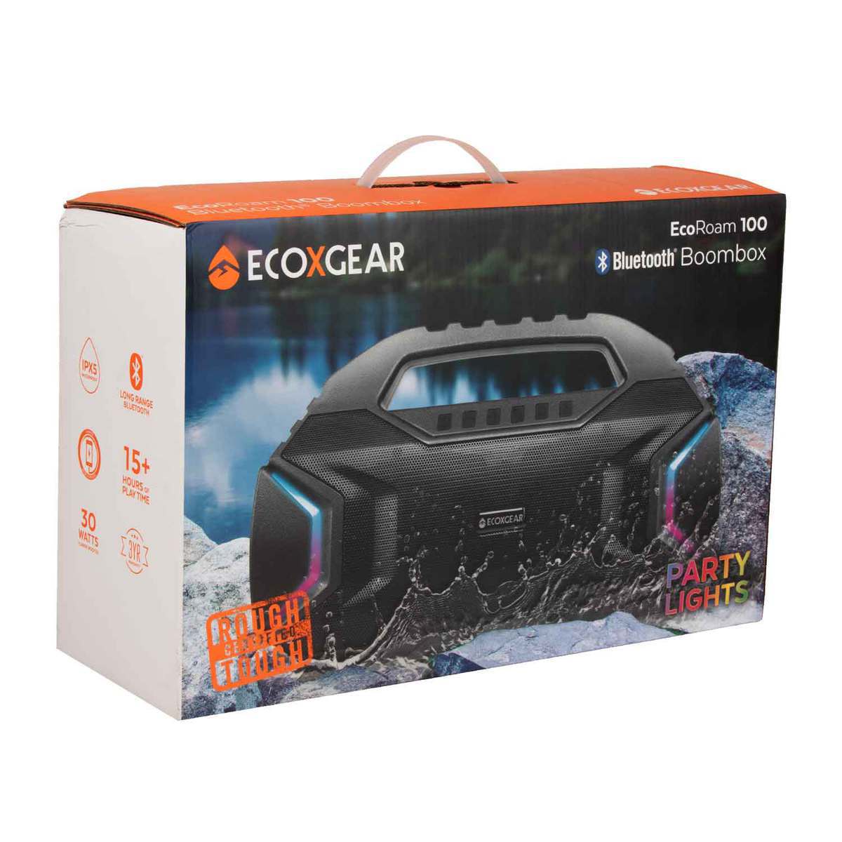 Ecoxgear EcoRoam 100 30 Watts Speaker - Black - Black Ecoxgear EcoRoam 100 30 Watts Speaker - Black - Black