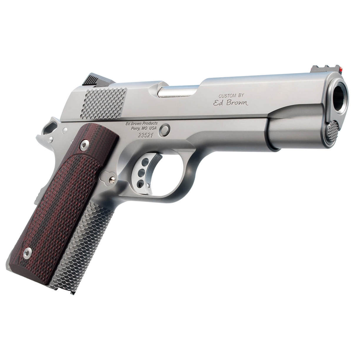 Ed Brown 18 CCO 45 Auto (ACP) 4.25in Stainless/Brown Pistol - 7+1 Rounds - Stainless/Brown Ed Brown 18 CCO 45 Auto (ACP) 4.25in Stainless/Brown Pistol - 7+1 Rounds - Stainless/Brown