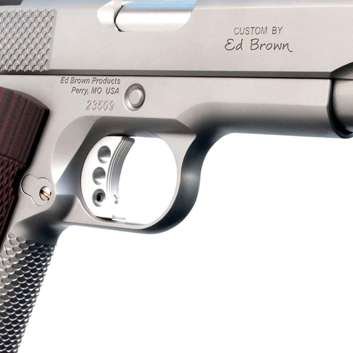 Ed Brown 18 Kobra Carry 45 Auto (ACP) 4.25in Stainless Pistol - 7+1 Rounds - Stainless/Brown Ed Brown 18 Kobra Carry 45 Auto (ACP) 4.25in Stainless Pistol - 7+1 Rounds - Stainless/Brown